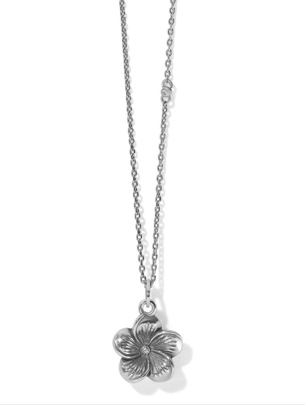 Brighton RARE! Voyage Plumeria Petite Necklace JM7384, NWOT